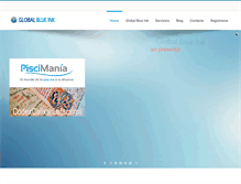 Tablet Screenshot of globalblueink.com